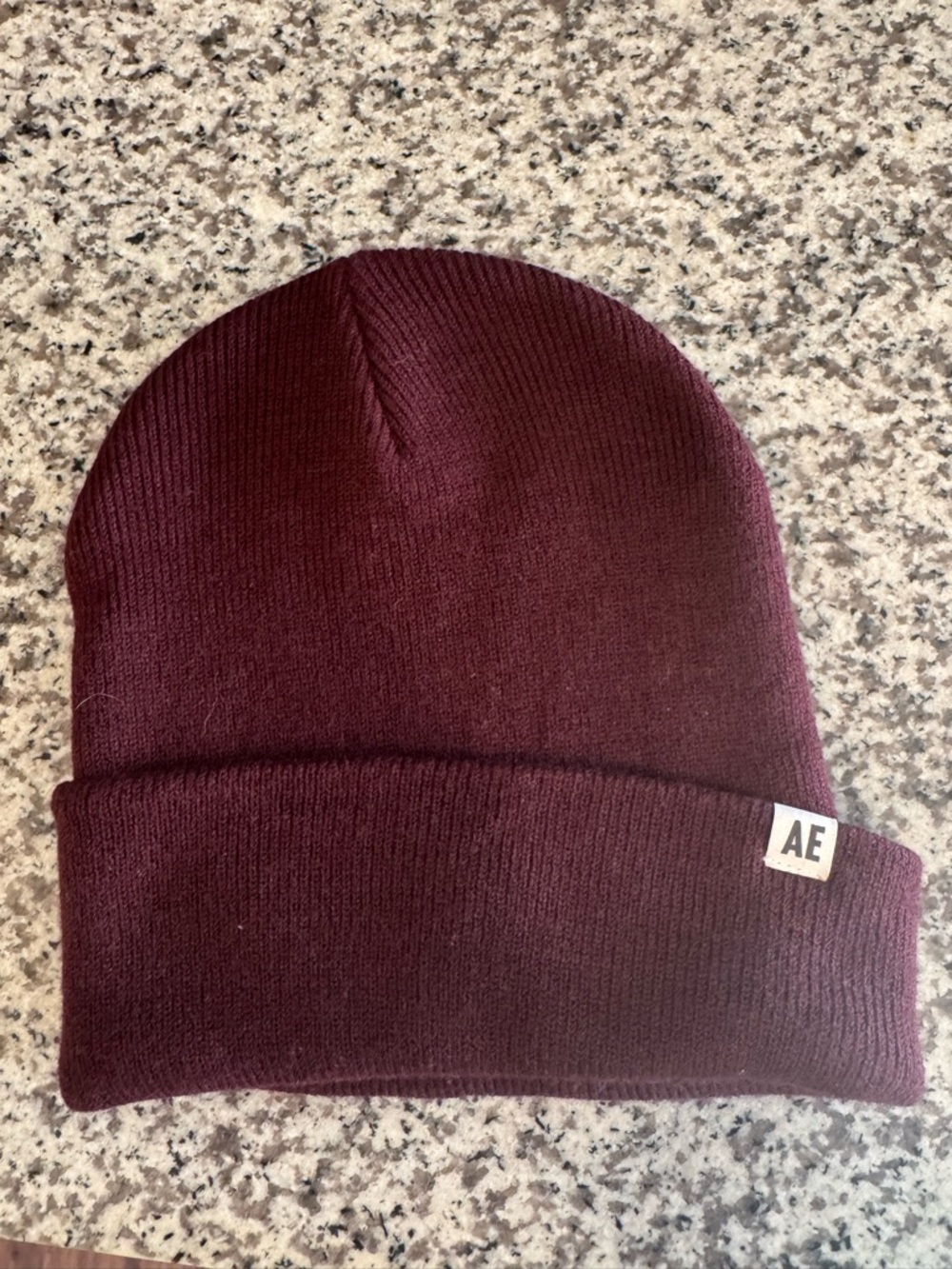 American Eagle Outfitters Maroon Knit Beanie